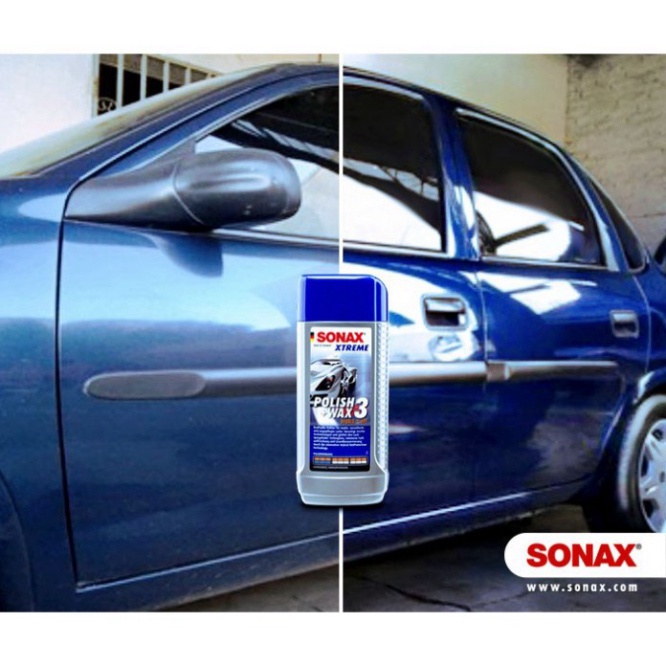 Dung dịch xóa xước, đánh bóng và bảo vệ sơn xe 3 trong 1 thương hiệu Sonax của Đức mã 202100 - HÀNG CHÍNH HÃNG