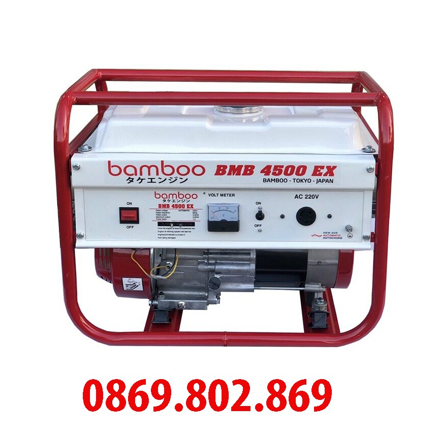 Máy Phát Điện Chạy Xăng 3.5kw Bamboo BMB 4500EX Đề