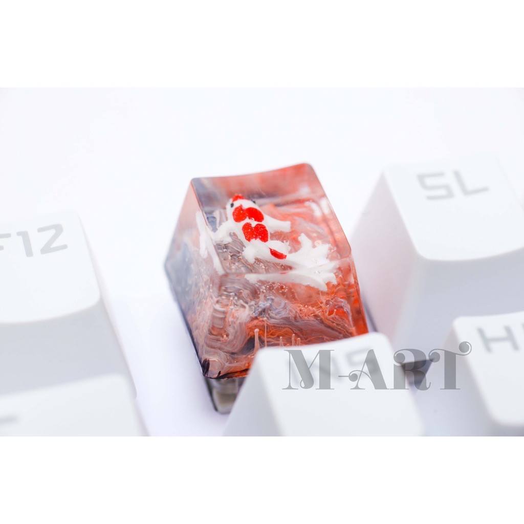 Keycap - Nút Bàn Phím Gaming - Nút Bàn Phím Cơ Cá Koi Kohaku 2  - KC006