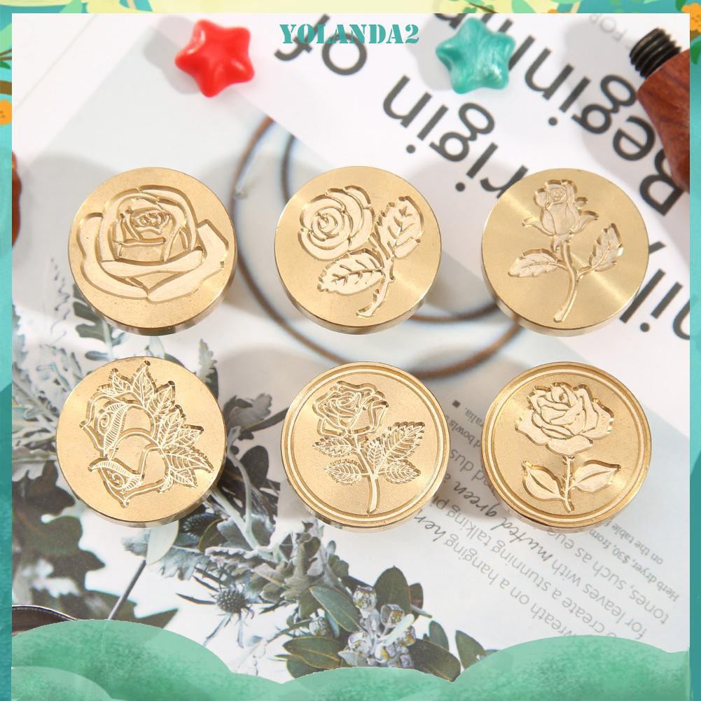 Con Dấu Sáp Hoa Hồng Phong Cách Retro Độc Đáo