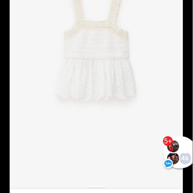 Áo top zara( ngo trả my)
