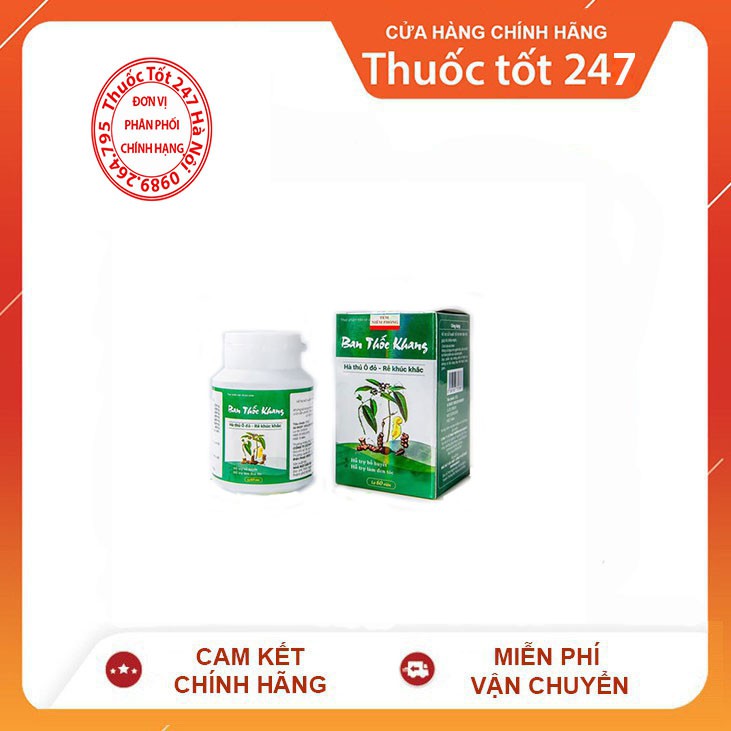 [Chính Hãng]Tóc HACO: 1 Hộp Ban Thốc Khang 60 viên