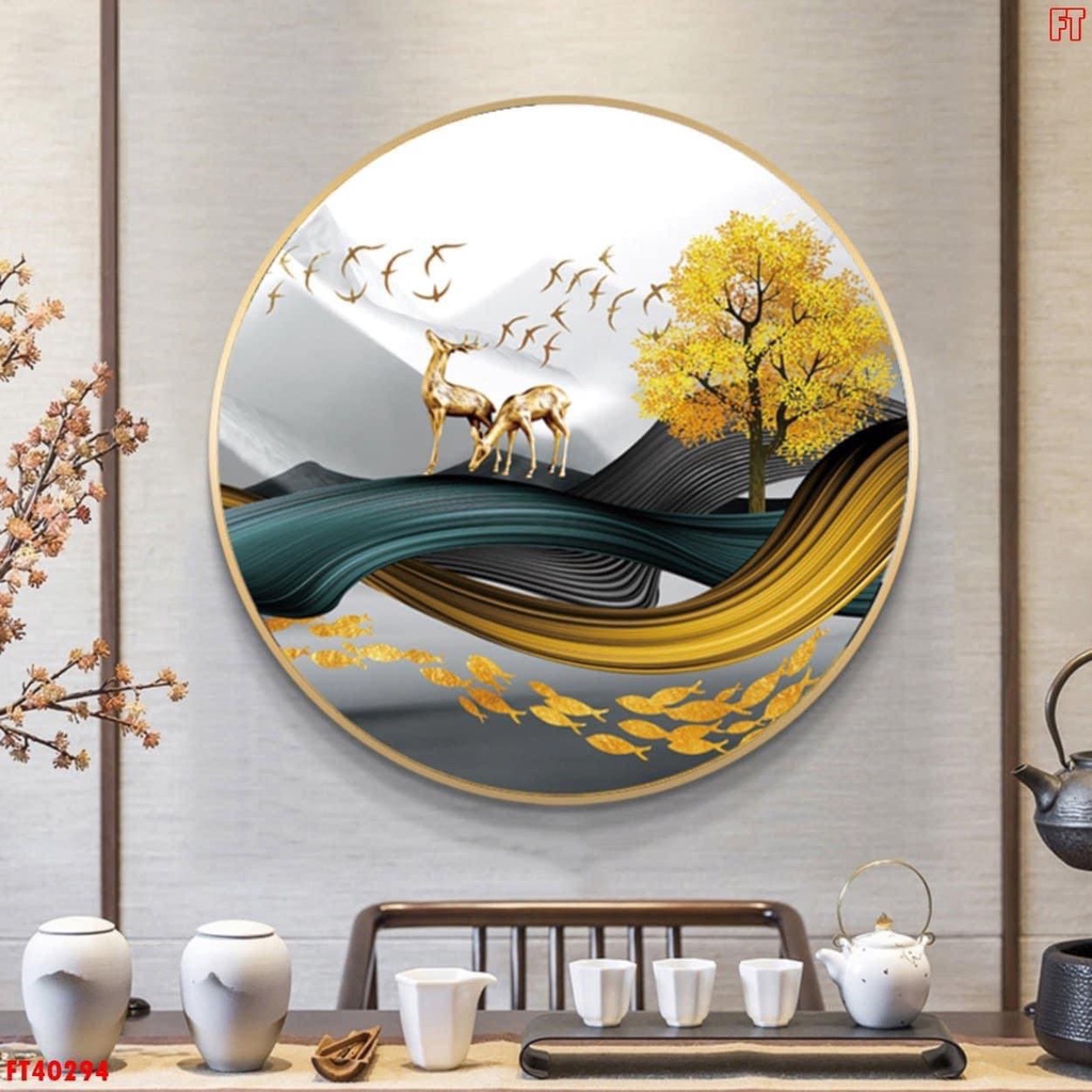 8 MẫuTranh Tròn treo tường Sale sốc (có video thật)