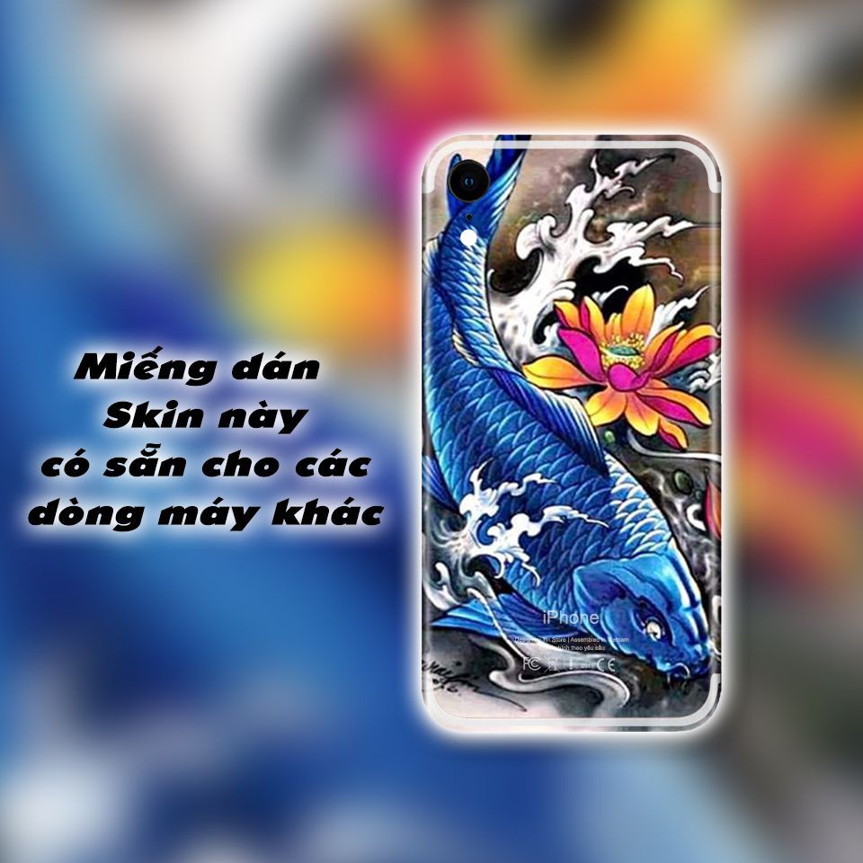 Miếng dán skin hình Cá chép (Mã: CHR007) cho iPhone 5/6/6Plus/7/7Plus/X/XS max/11/11 Pro/11Pro max