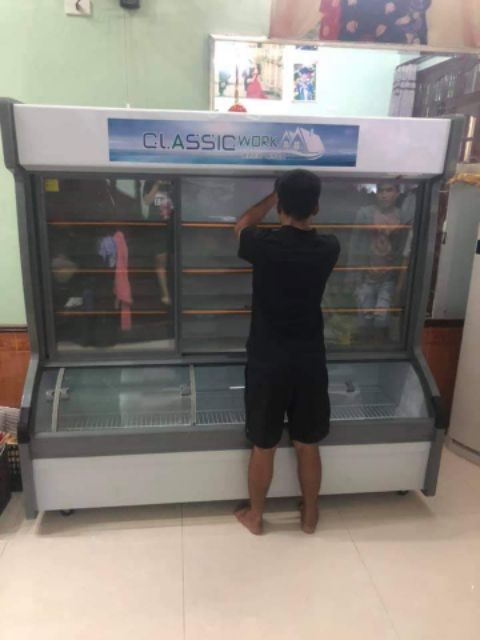 Tủ mát siêu thị classic word