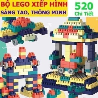 BỘ LEGO XẾP HÌNH 520 CHI TIẾT CHO BÉ THỎA SỨC SÁNG TẠO