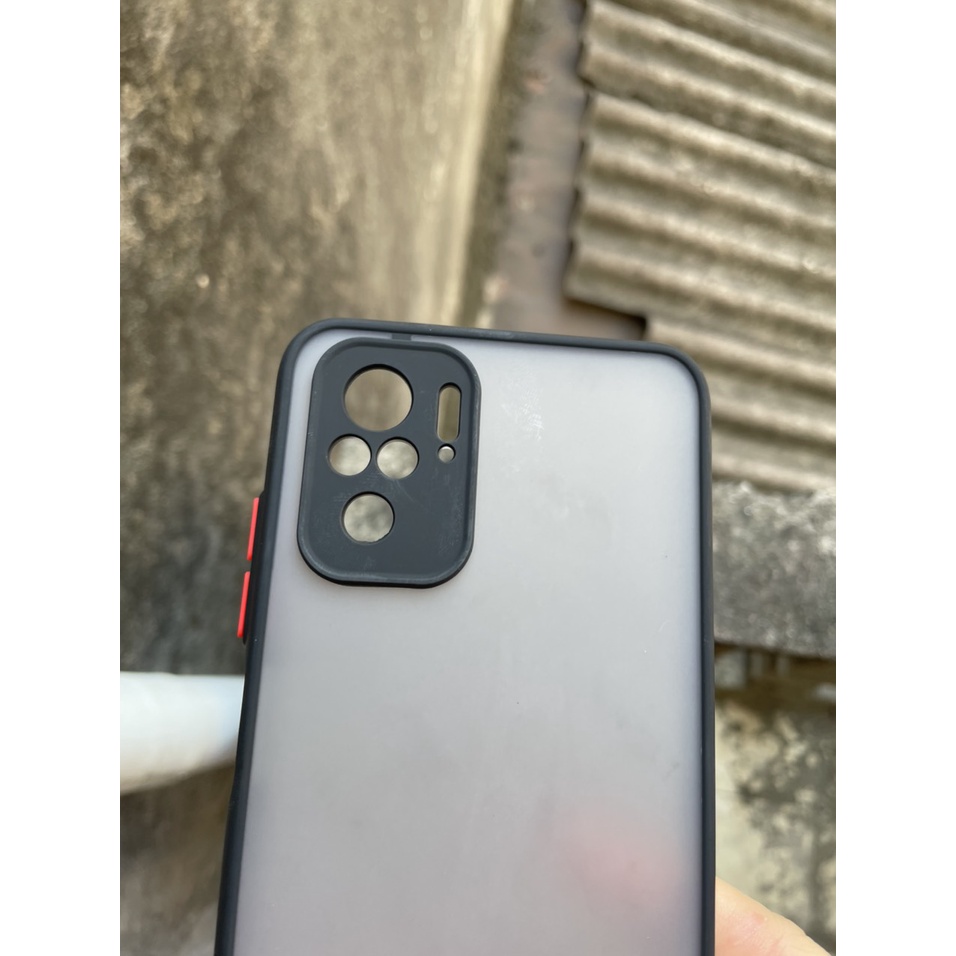 Ốp lưng Xiaomi Redmi Note 10 nhám bảo vệ camera chống sốc ,va đập