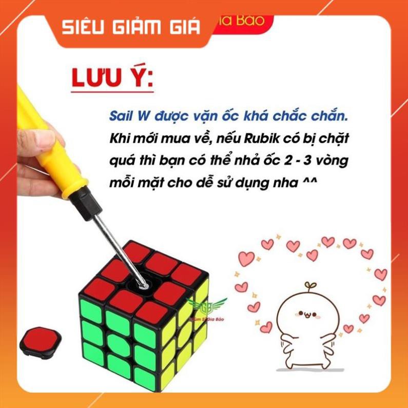 Siêu sale -  Rubik 3x3 Qiyi Sail W Rubic 3 Tầng Giá Rẻ Khối Lập Phương Ma Thuật Xoay Siêu Mượt , Lõi Cứng Cáp. .HCM