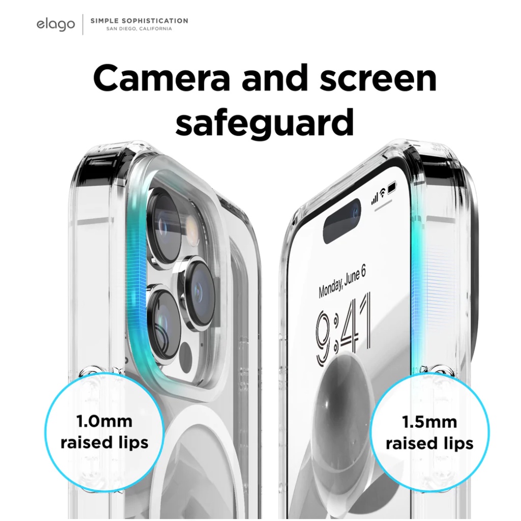Ốp Lưng iPhone 14 Series elago Magsafe Hybrid Clear - Hàng Chính Hãng