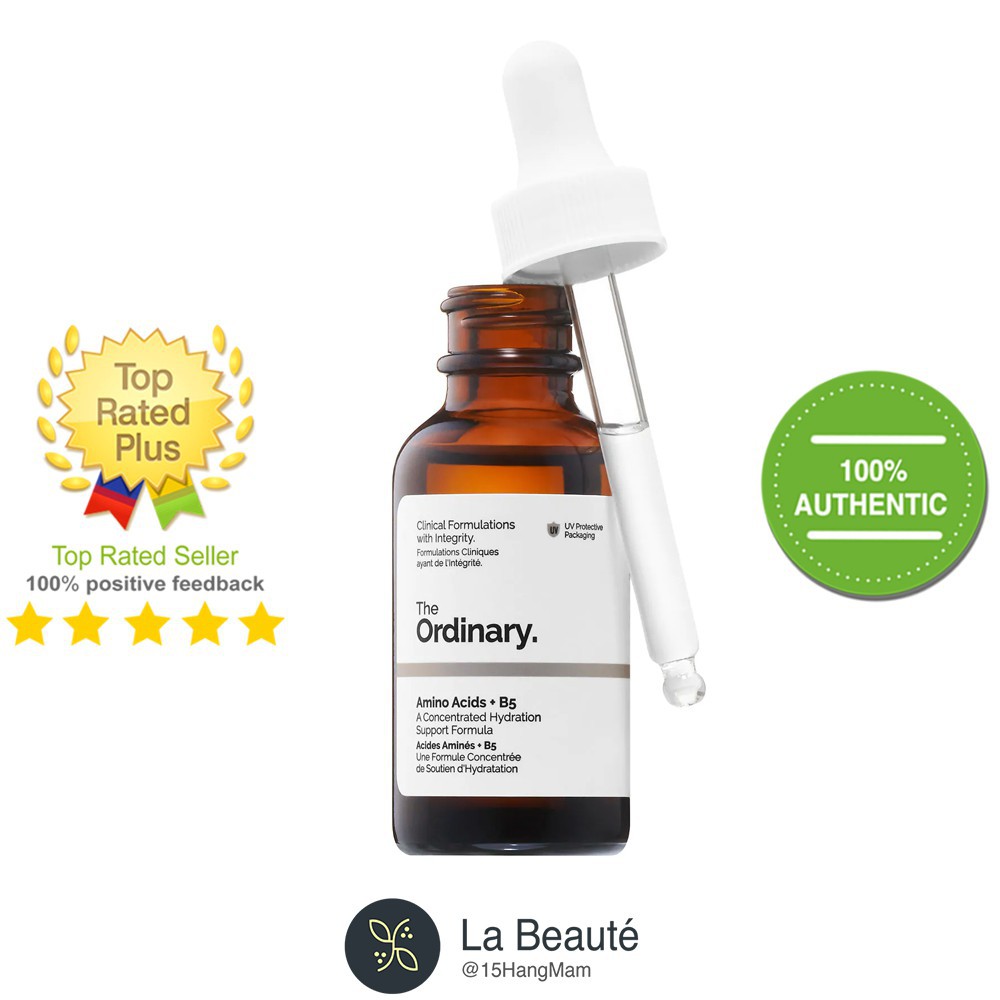 The Ordinary Amino Acids + B5 - Tinh Chất Tái Tạo Màng Giữ Ẩm Tự Nhiên Trên Da 30ml