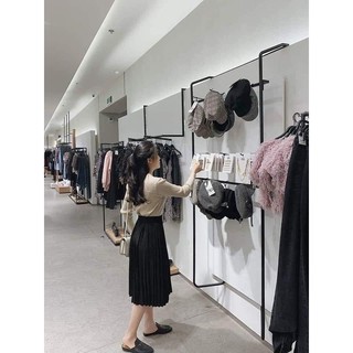 Chân váy dài xếp ly