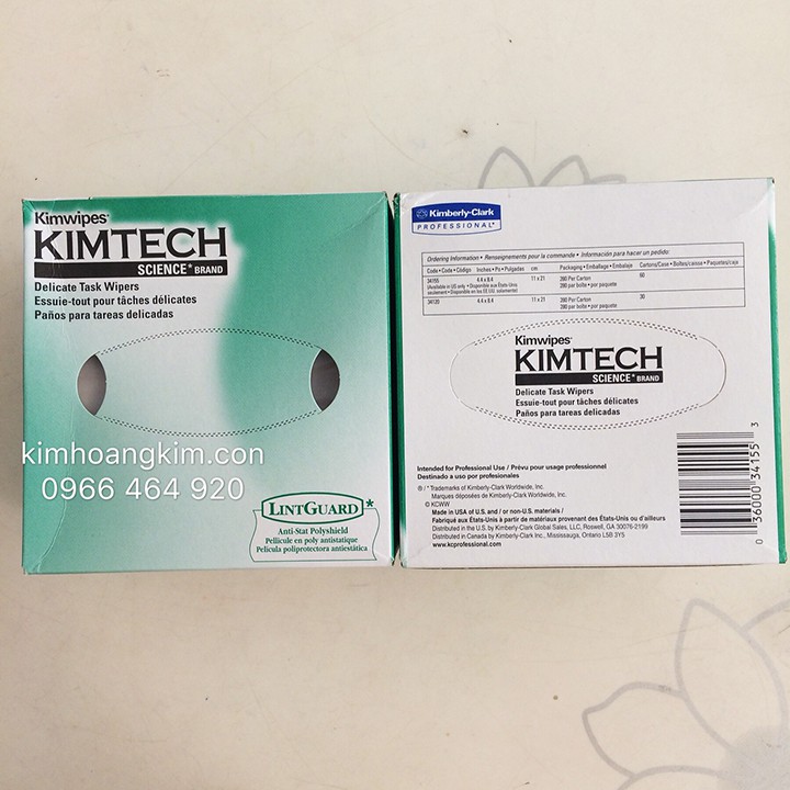 Giấy lau phòng sạch 1 lớp KimTech Mỹ