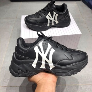 [ Chính Hãng ] Giày Sneaker Unisex MLB Bigball Chunky NY Đen ( Black ) 3ASHC101- 50BKS | PiuPiu Authentic