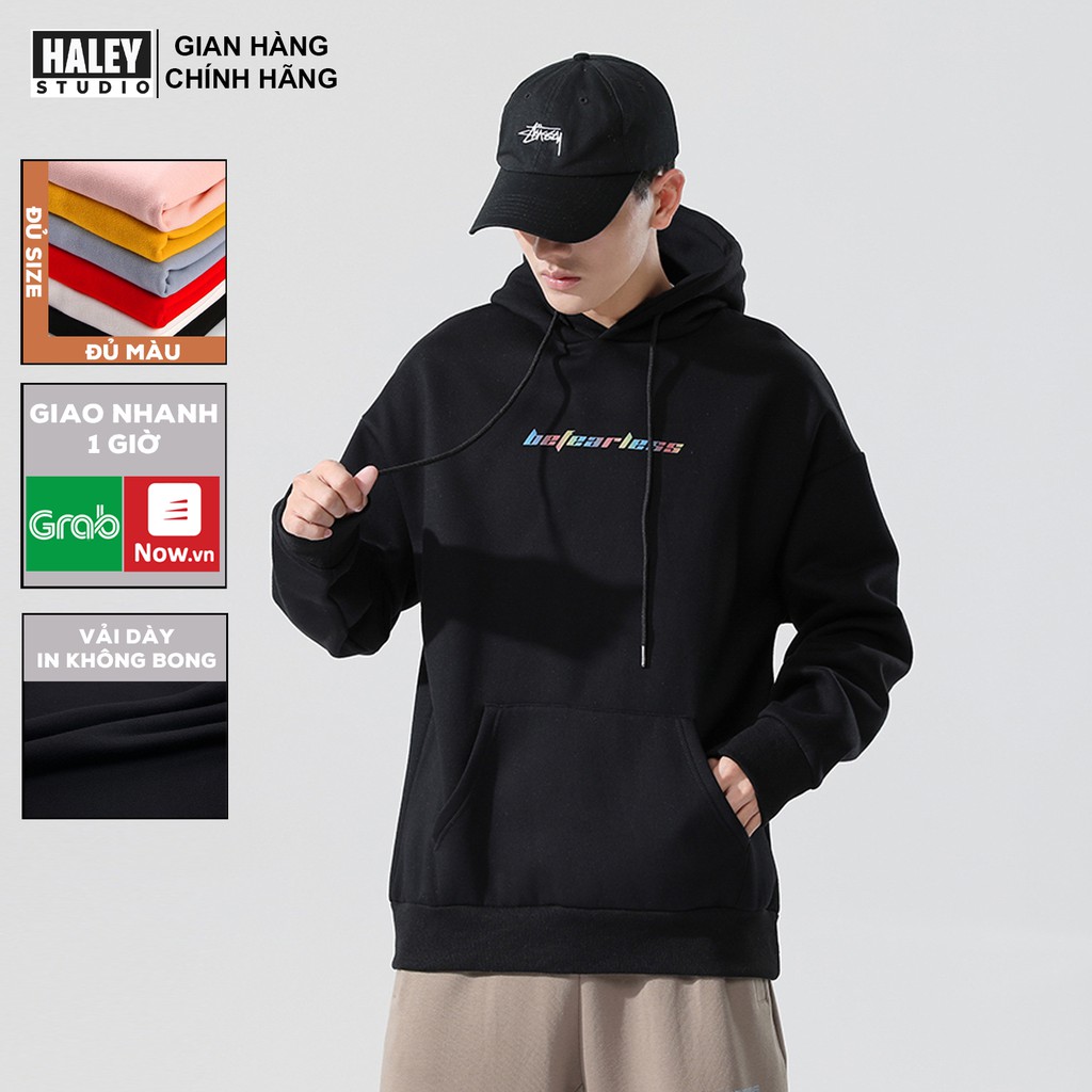 Áo Hoodie Phản Quang Hefearless Unisex phong cách Hàn Quốc cá tính, Chất nỉ bồng đẹp mã HD90 - Tặng vòng xinh