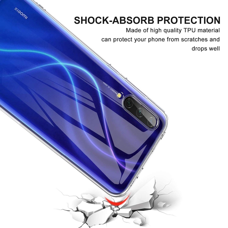 Xiaomi MiA3 Mi9T Silicone TPU Case Clear Case for Xiaomi Mi 9T 9 SE 8 Pro 6 A3 A2 Lite Case