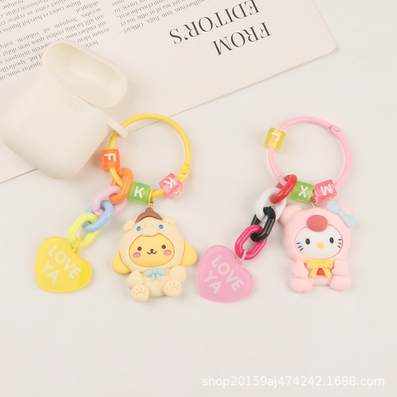 Móc Khóa Hình Búp Bê Sanrio Bằng Acrylic Dễ Thương