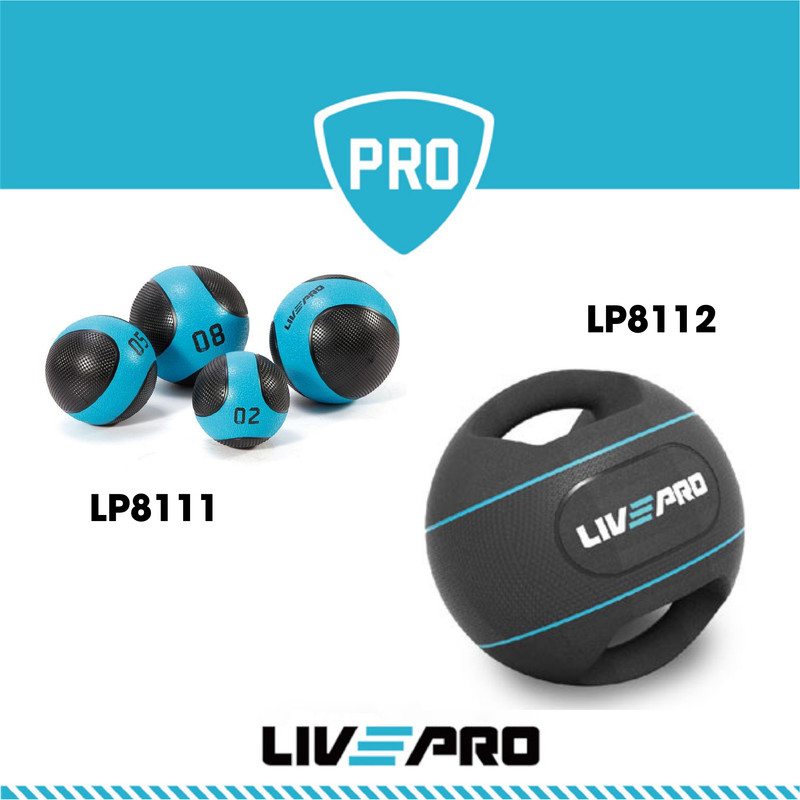 LP8111 / LP8112 - Bóng tập thể lực 4KG Medicine Ball - Thương hiệu LIVEPRO