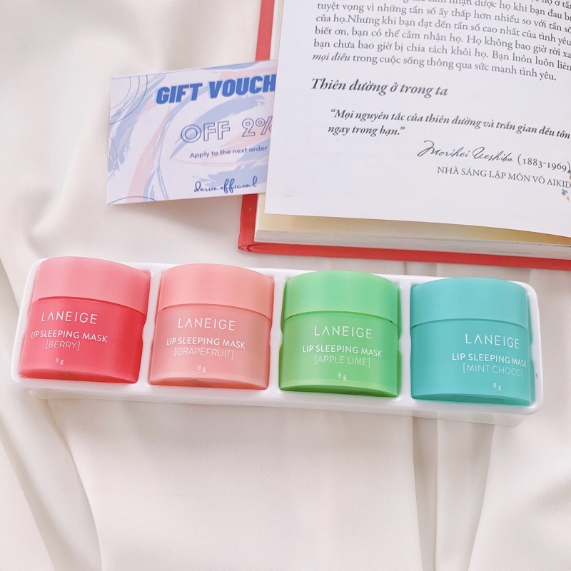 [Chính hãng - Có Bill Hàn ] Mặt nạ ngủ môi dưỡng ẩm và phục hồi môi thâ-m Lip Sleeping Mask Laneige 20g Fullsize