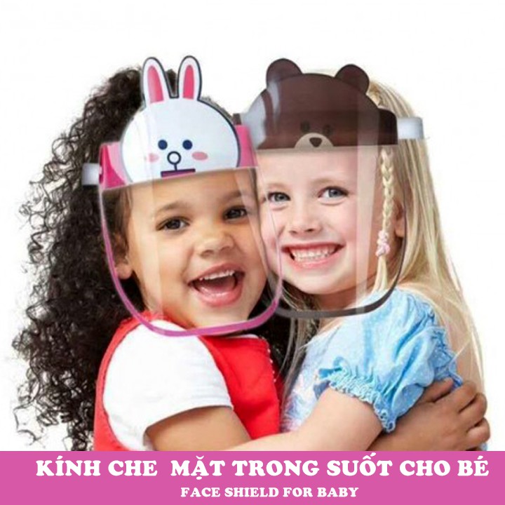 Kính che mặt trong suốt chống giọt bắn cho bé