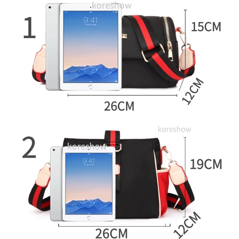 Túi Đeo Chéo Phong Cách Hàn Quốc Chống Thấm Nước Nhiều Ngăn Tiện Dụng Cho NữTúi Xách Nữ