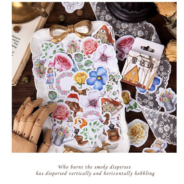 Bộ 46 Sticker Hàn Quốc Gia Đình dán trang trí E19