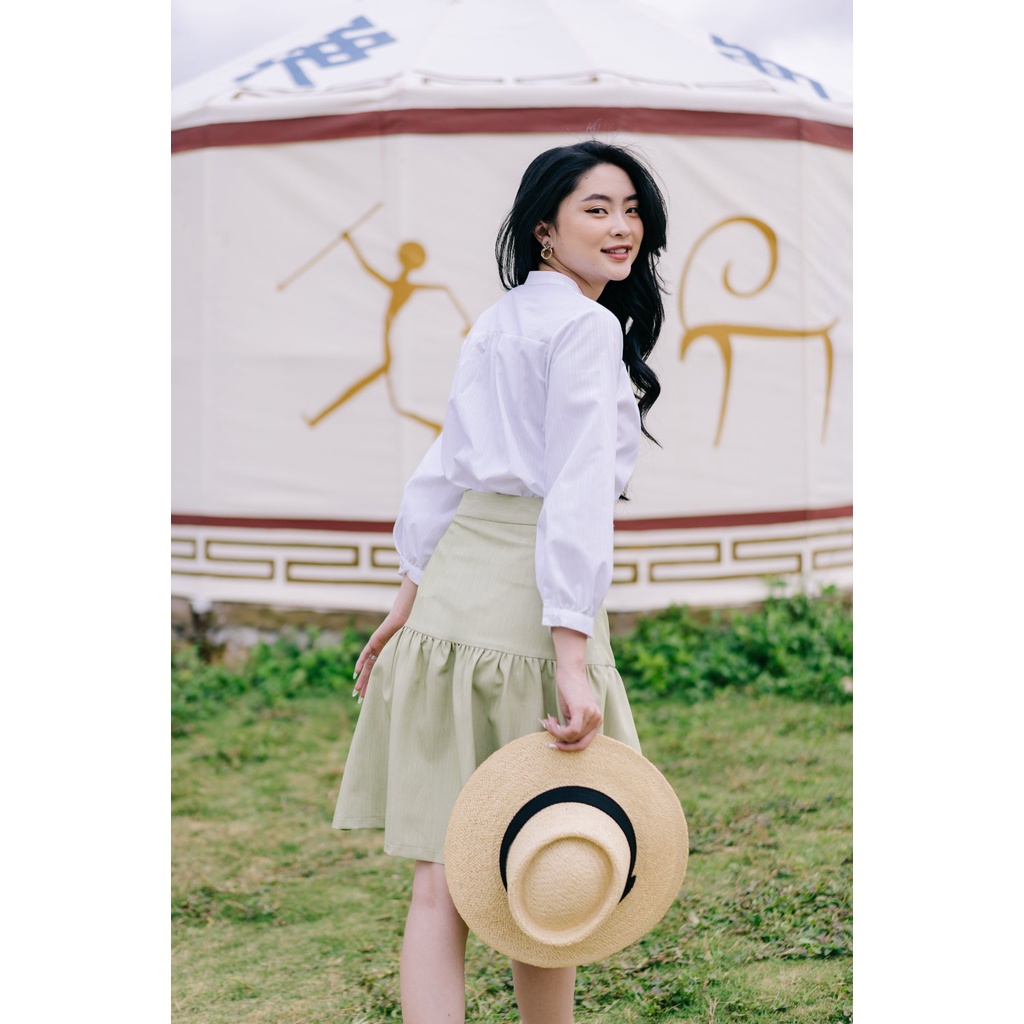 MINX - Áo LiLac String Tie Blouse