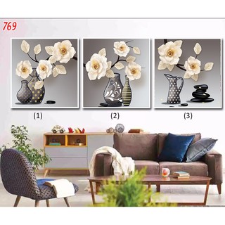 Bộ 3 tranh Canvas nghệ thuật
