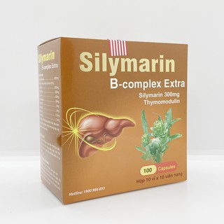 Bổ gan Silymarin B-complex Extra giải độc gan, hạ men gan - Hộp 100 viên