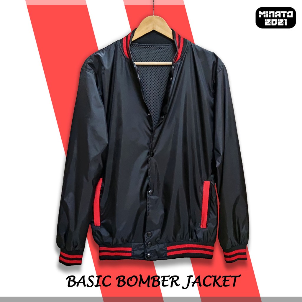 Áo Khoác Bomber Vải Dù Chống Nước Unisex Nam Nữ