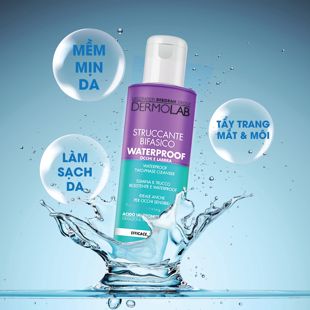 Nước Tẩy Trang Mắt Môi Deborah Milano Waterproof Two-Phase Cleanser - Chính Hãng Ginabeauty PP | BigBuy360 - bigbuy360.vn