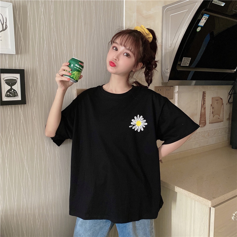 t-shirts new fashion wild casual loose Daisy print loose | BigBuy360 - bigbuy360.vn