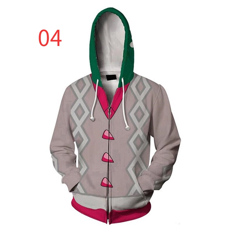 Áo Khoác Hoodie In Hình Pokemon 3D Phối Khóa Kéo Thời Trang unisex