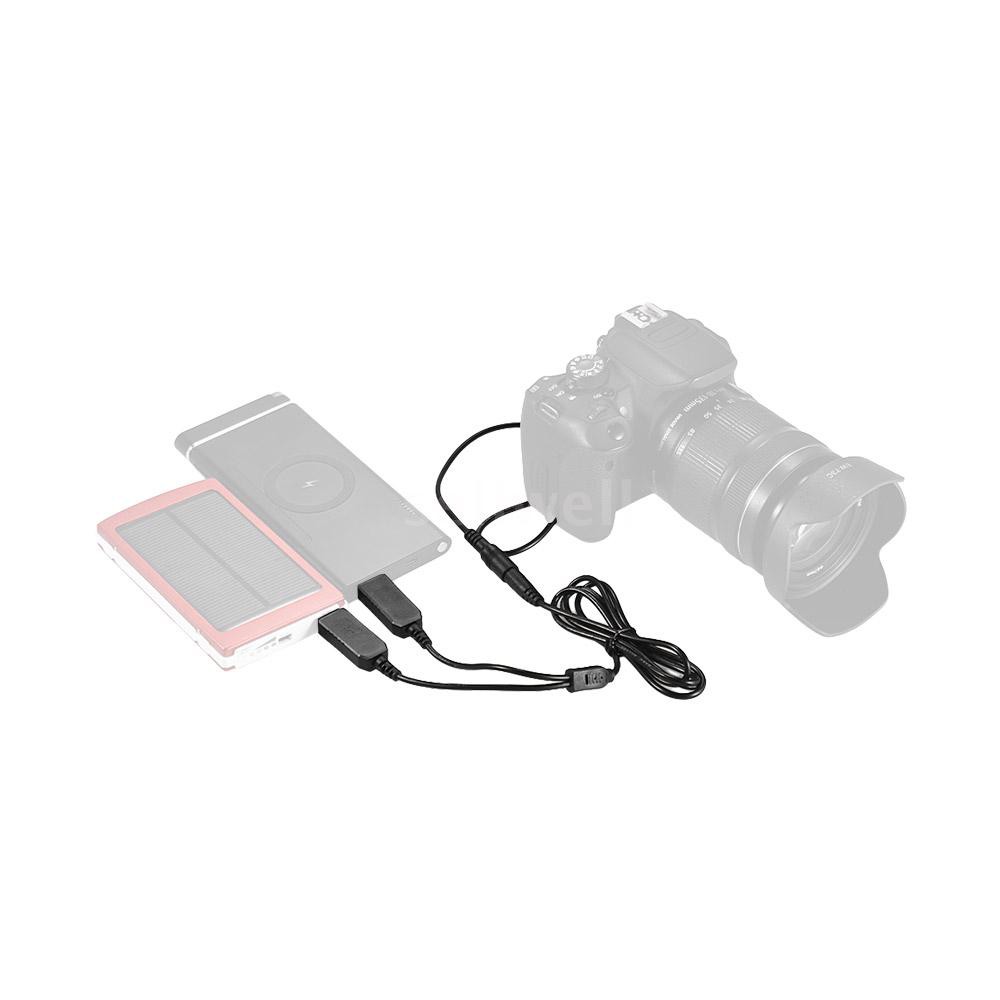 Andoer LP-E8 DC Coupler USB Power Adapter Dummy Battery Camera Charger Kit for Canon Rebel T3i T2i T4i T5i EOS 600D 550D