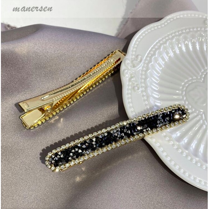 Cặp Tóc, Kẹp mỏ vịt nhiều màu gắn đá chanh xả dễ thương