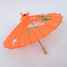 ô cổ trang trẻ em 60cm vải vẽ hoa size bé đường kính 60 cm chụp hình múa biểu diễn dù cổ trang (không có ô trắng)