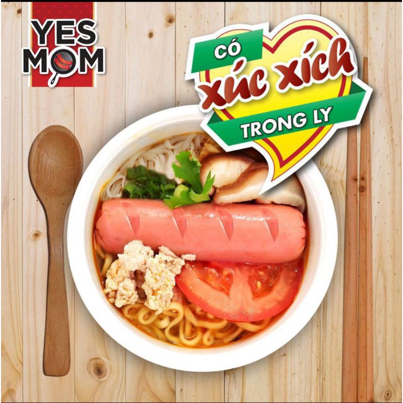 Mì Ly YES MOM có xúc xích