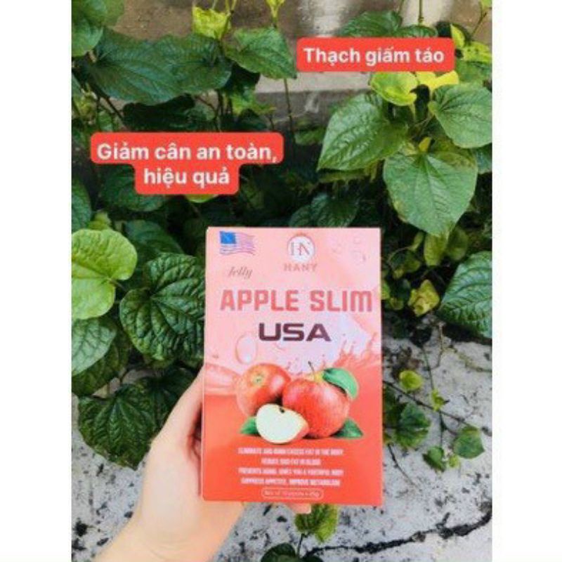 Thạch Táo Hỗ Trợ Giảm Cân Apple Diet Slim Hany USA Giảm Cân Đẹp Dáng