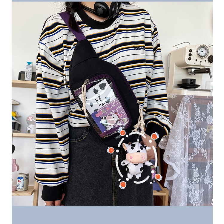 Túi Đeo Chéo Ngực Thiết Kế Dễ Thương Thời Trang Cho Nữ