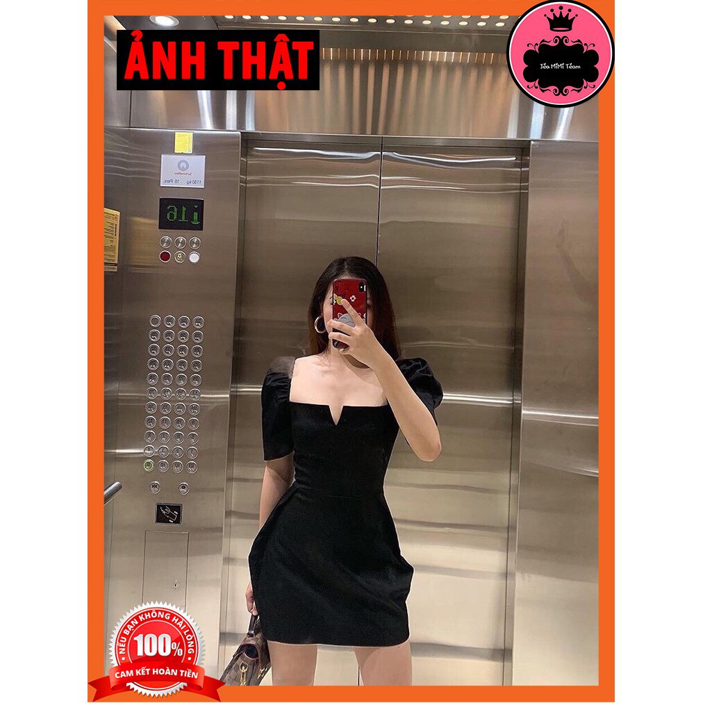 ĐẦM BÚP BÊ CÓ MÚT NGỰC VẢI COTTON FREESIZE | BigBuy360 - bigbuy360.vn