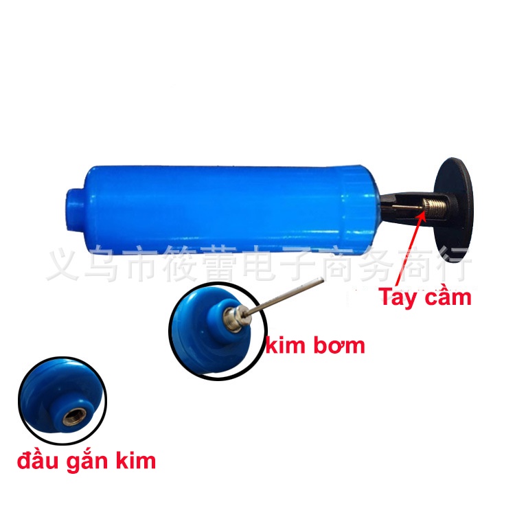 Dụng Cụ Bơm Bóng Cầm Tay Mini Cho Bé Chơi, kèm kim bơm bóng