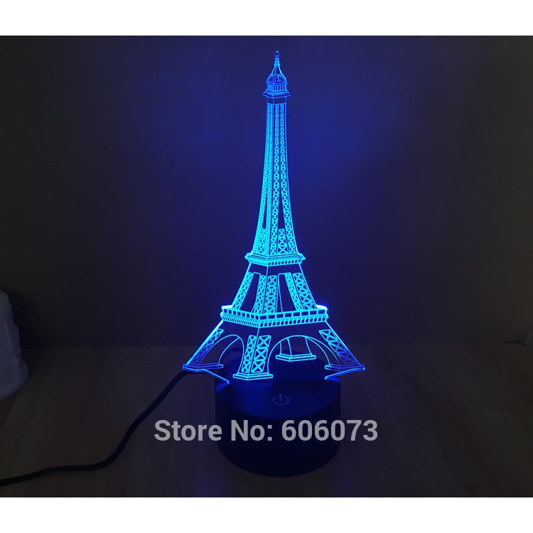 Đèn LED 3D Tháp Eiffel 💖FREESHIP💖