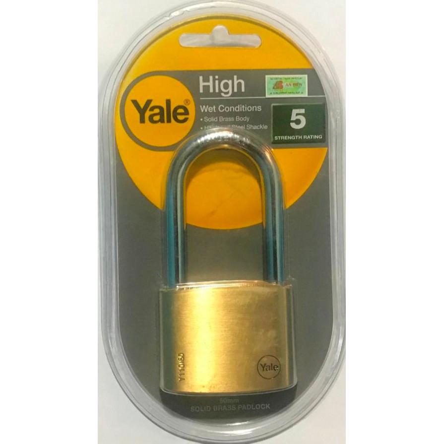 Ổ khoá càng dài Yale Y110/60- loại khóa bấm cao cấp- NPP AÂLock