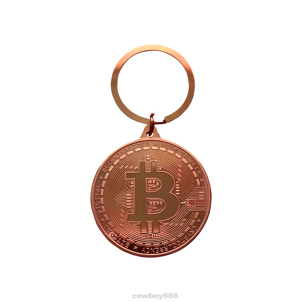 Móc khóa mặt hình đồng xu hợp kim kẽm phong cách vintage