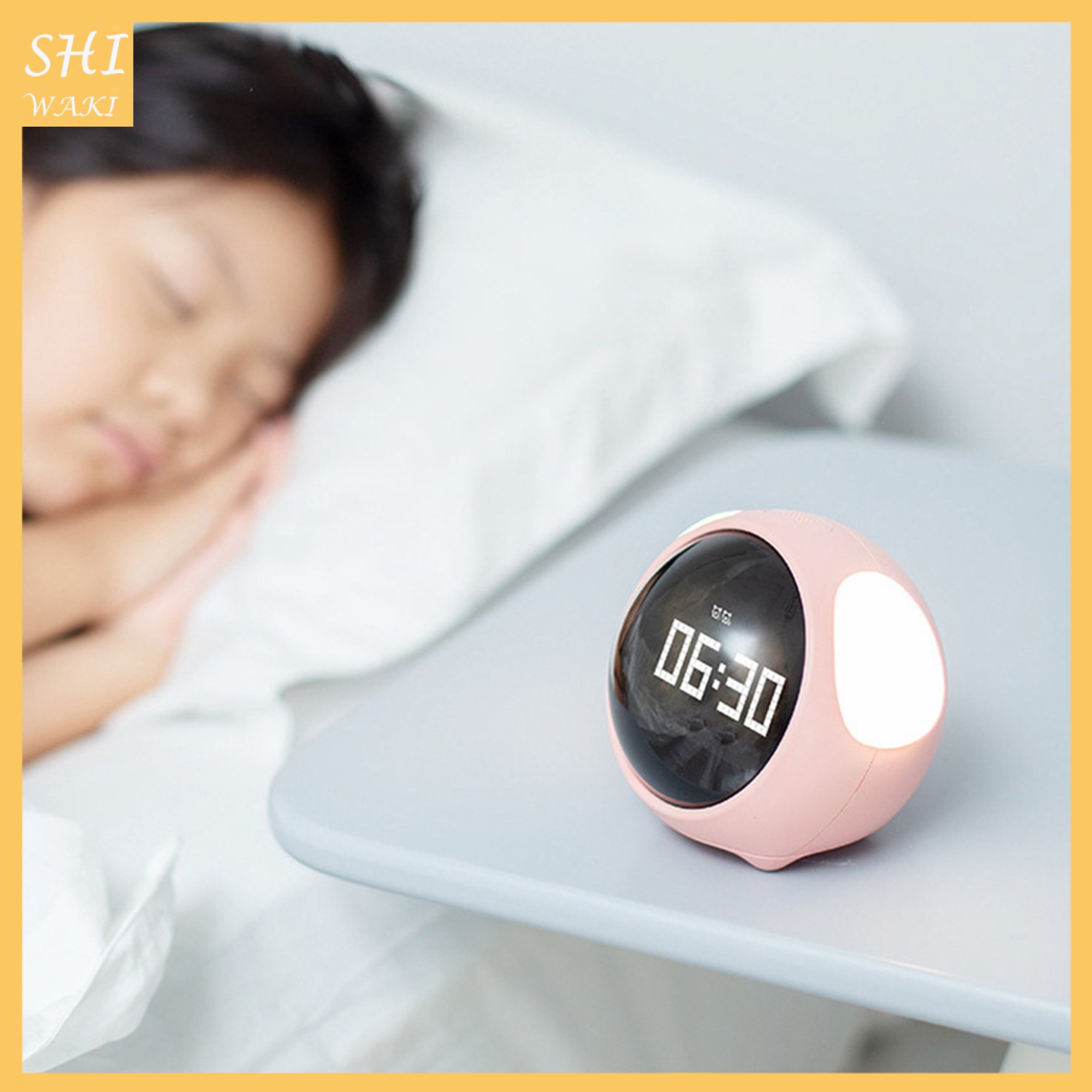 Đồng Hồ Báo Thức Điện Tử Có Đèn Led Dễ Thương Cho Bé