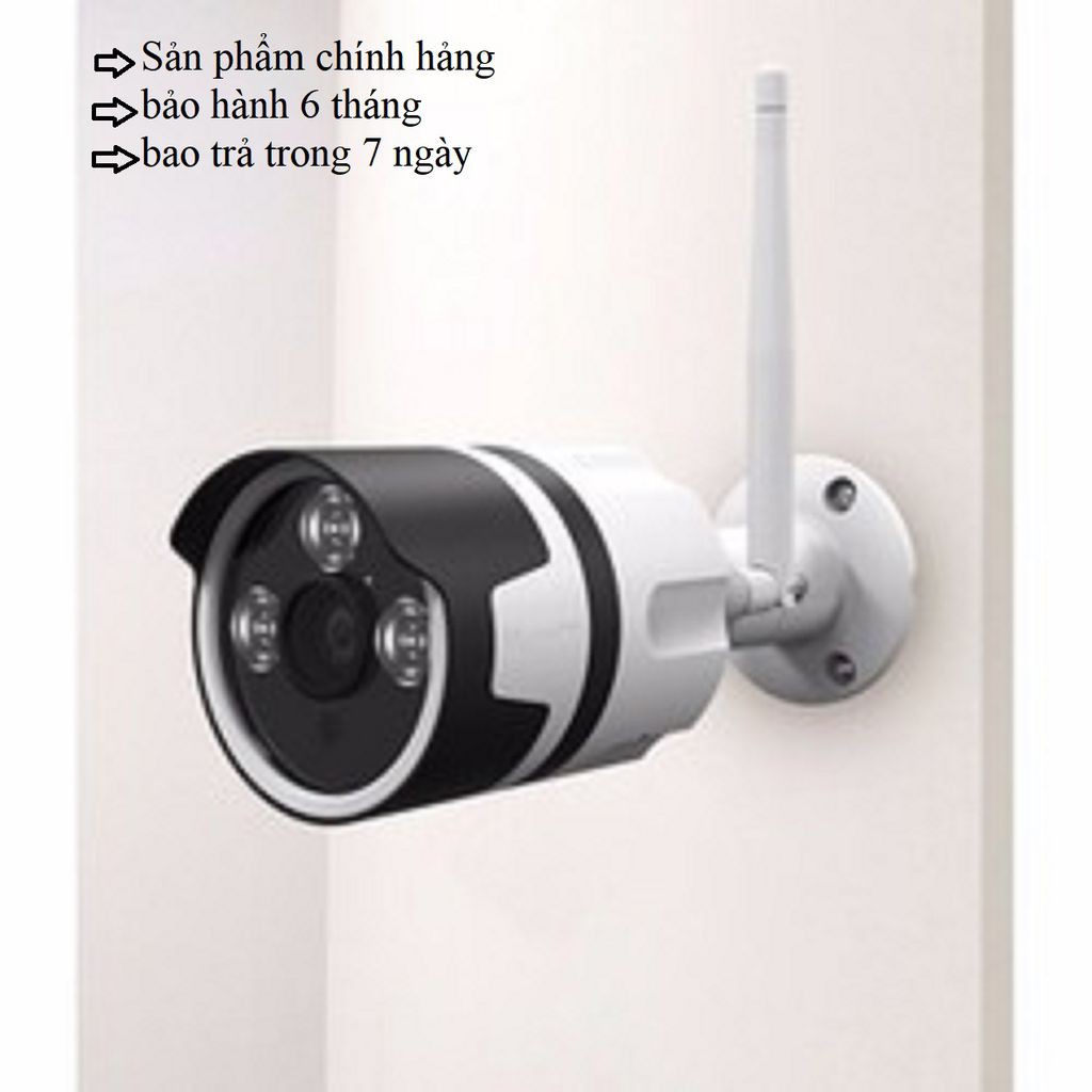 CAMERA YOOSEE NGOÀI TRỜI IPW015L4 QUAN SÁT BAN ĐÊM CÓ MÀU ĐÀM THOẠI 2 CHIỀU 1.3MP  TẶNG THẺ NHỚ 32G