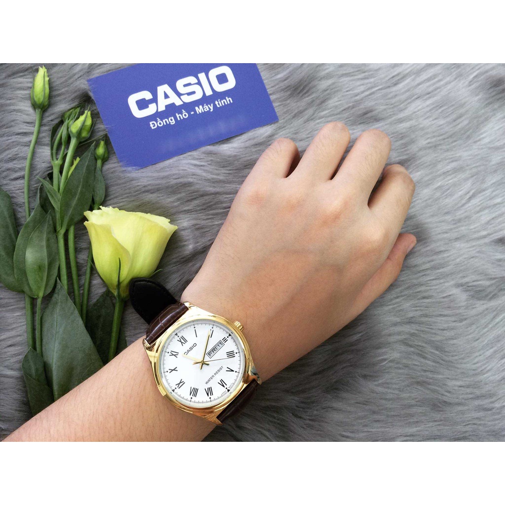 Đồng hồ Casio nam MTP-V006GL-7BUDF dây da chính hãng