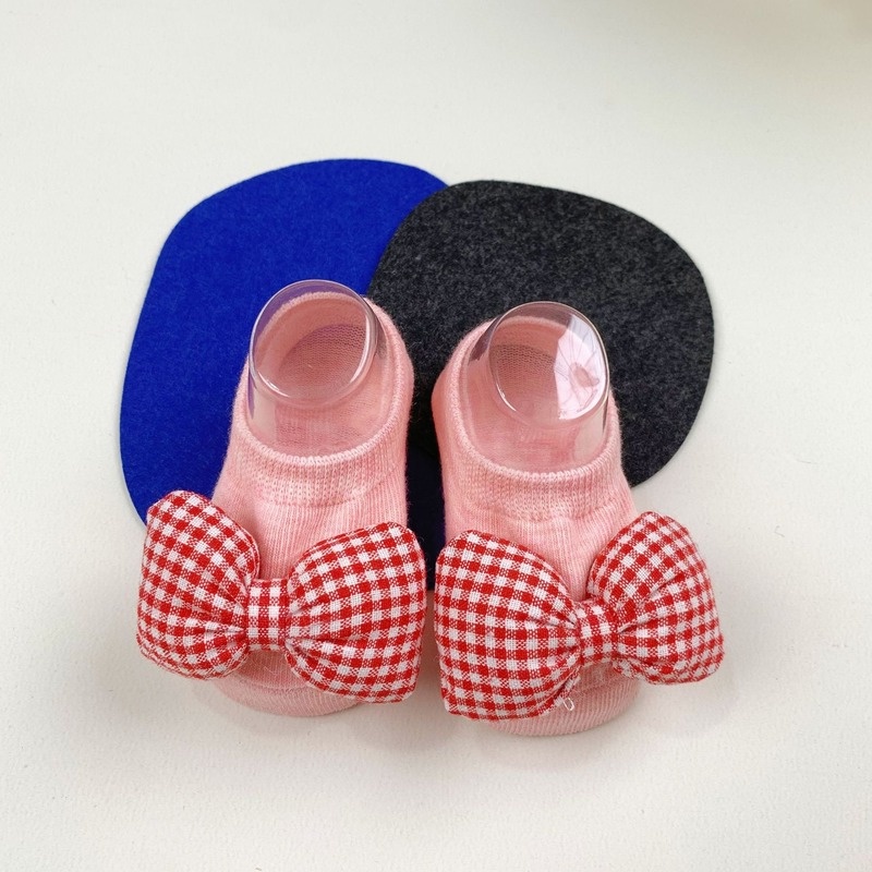 Vớ Cotton Cổ Thấp Đính Nơ Dễ Thương Thời Trang Cho Bé Gái Sơ Sinh