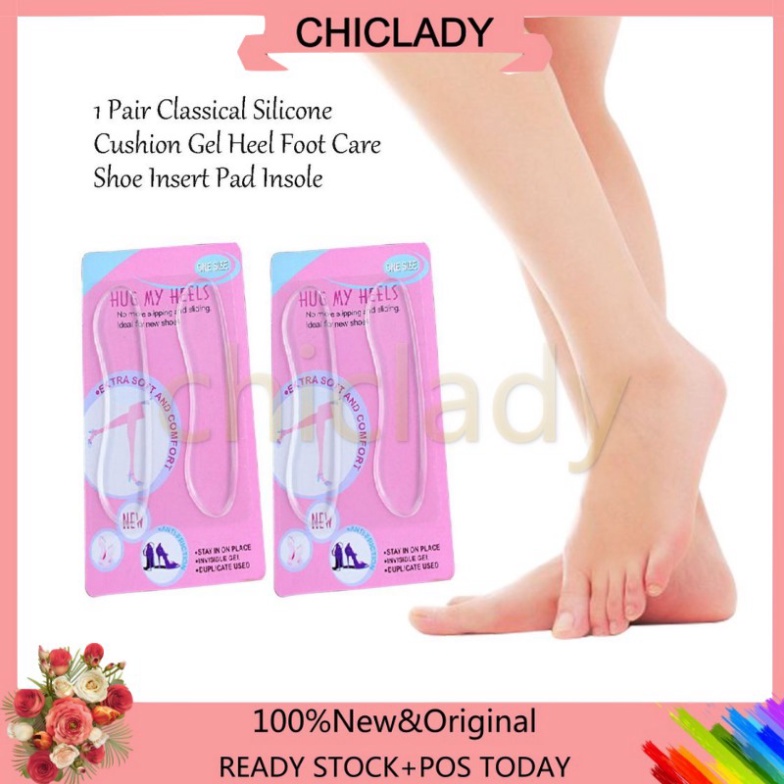Sale 73% 1 Cặp Miếng Lót Gót Giày Bằng Silicon,  Giá gốc 23000đ - 7G55-2