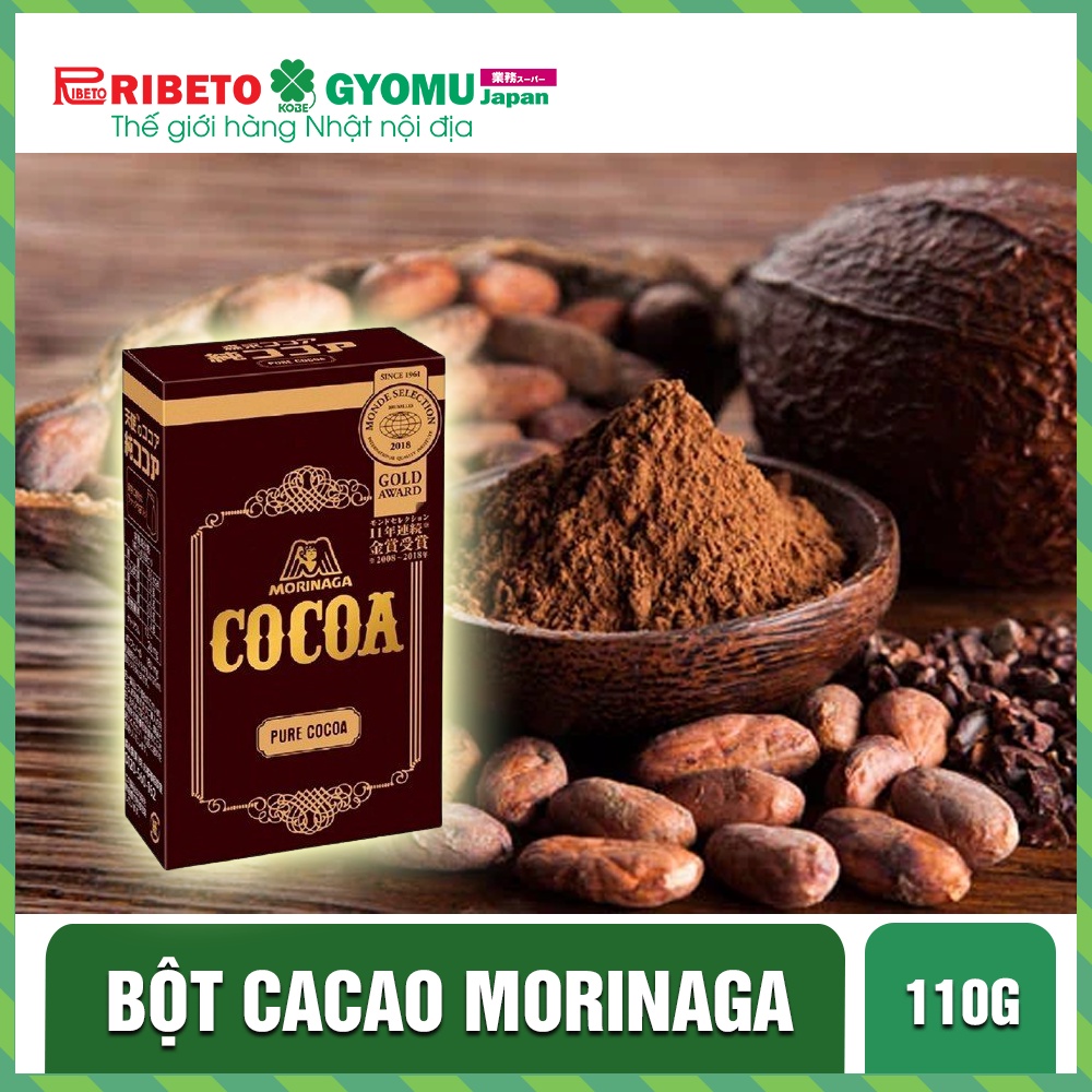 Bột cacao Morinaga 110g- Hàng nội địa Nhật Bản