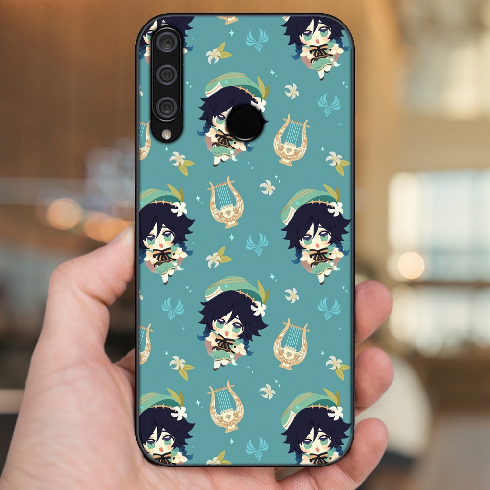 Ốp lưng Huawei Y6P viền đen in hình Venti Genshin Impact